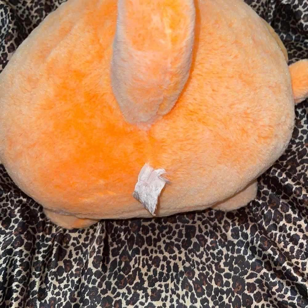 Triceratops Orange Stuffed Animal